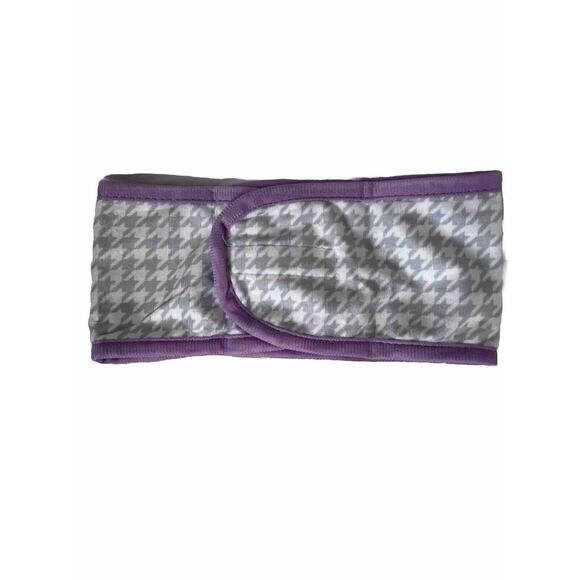 Adjustable NEW Spa Headband Purple Gray White Global Beauty Care Spascriptions - Picture 2 of 4